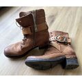 Bottes femme sur Grenoble : Bottines Airstep / A.S.98 NOVASUPER LACE Camel