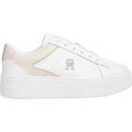 Baskets basses Tommy Hilfiger platform court sneaker white whimsy pink
