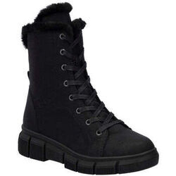 Bottines Rieker black casual closed ladies mid height boots