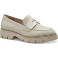 Chaussures plates femme sur Grenoble : Mocassins Tamaris beige casual closed loafers
