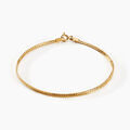 Bracelets sur Grenoble : Histoire d'Or Bracelet Or Jaune Izel Maille Anglaise