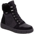 Bottines Remonte black casual closed ladies mid height boots