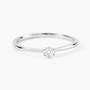Histoire d'Or Bague Solitaire Athena Or Blanc Diamant