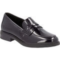Chaussures plates femme sur Grenoble : Mocassins Remonte black elegant closed ladies shoes