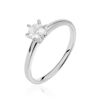 Histoire d'Or Bague Solitaire Ibtisem Or Blanc Diamant