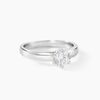 Histoire d'Or Bague Solitaire Natalia Or Blanc Diamant Synthetique