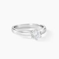 Histoire d'Or Bague Solitaire Natalia Or Blanc Diamant Synthetique