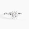 Histoire d'Or Bague Or Blanc Chouchana Diamant Synthetique