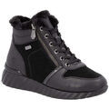 Bottes femme sur Grenoble : Bottines Remonte black casual closed ladies mid height boots
