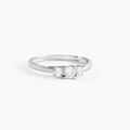 Histoire d'Or Bague Or Blanc Neely Diamants Synth&eacute;tiques