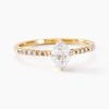 Histoire d'Or Bague Icone Or Jaune Diamant Synthetique