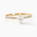 Histoire d'Or Bague Icone Or Jaune Diamant Synthetique