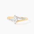 Histoire d'Or Bague Icone Or Jaune Diamant Synthetique