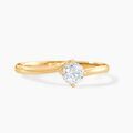 Bagues sur Grenoble : Histoire d'Or Bague Mehetabel Or Jaune Diamant Synth&eacute;tique