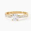 Histoire d'Or Bague Hemera Ld Or Jaune Diamant Synth&eacute;tique