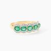 Histoire d'Or Bague Margaux Or Jaune Emeraude Et Diamant