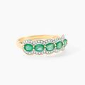 Histoire d'Or Bague Margaux Or Jaune Emeraude Et Diamant
