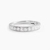 Histoire d'Or Demi-alliance Or Blanc Valentine Diamants Synthetique