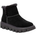 Bottes femme sur Grenoble : Bottines R-Evolution black casual closed ladies mid height boots
