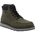 Boots Rieker green combination casual closed men's boots