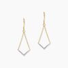 Histoire d'Or Boucles D'Oreilles Pendantes Italus Or Jaune Diamant