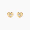Histoire d'Or Boucles D'Oreilles Puces Elsdon Or Jaune Diamant