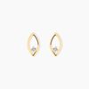 Histoire d'Or Boucles D'Oreilles Puces Orso Or Jaune Diamant