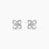 Histoire d'Or Boucles D'Oreilles Puces Leonille Or Blanc Diamant