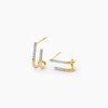 Histoire d'Or Boucles D'Oreilles Puces Gabir Or Jaune Diamant
