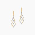 Histoire d'Or Boucles D'Oreilles Pendantes Teoxanne Or Jaune Diamant