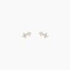 Histoire d'Or Boucles D'oreilles Puces Eugenio Or Jaune Diamant Synth&eacute;tique