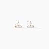 Histoire d'Or Boucles D'Oreilles Puces Usoa Or Jaune Diamant Synth&eacute;tique