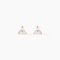 Histoire d'Or Boucles D'Oreilles Puces Usoa Or Jaune Diamant Synth&eacute;tique
