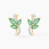 Histoire d'Or Boucles D'oreilles Puces Angie Or Jaune Emeraude Diamant