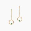 Histoire d'Or Boucles D'Oreilles Pendantes Gijs Or Jaune Emeraude