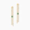 Histoire d'Or Boucles D'oreilles Pendantes Lucky Gems Or Jaune Malachite