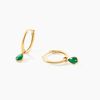 Histoire d'Or Cr&eacute;oles Ond&eacute;e Or Jaune Malachite