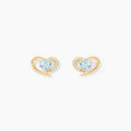 Histoire d'Or Boucles D'Oreilles Puces Creighton Or Jaune Topaze Oxyde De Zirconium