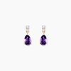 Histoire d'Or Boucles D'oreilles Pendantes Zuleika Or Jaune Am&eacute;thyste Oxyde De Zirconium