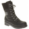 Bottines Rieker black casual closed ladies mid height boots