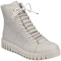 Bottines Rieker beige casual closed ladies mid height boots