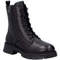 Bottes femme sur Grenoble : Bottines Rieker black casual closed ladies mid height boots