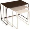 fermob TRILOGIE DE TABLES BASSES GIGOGNES