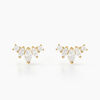Histoire d'Or Boucles D'oreilles Puces Earnestine Or Jaune Oxyde De Zirconium