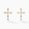 Histoire d'Or Boucles D'oreilles Puces Jesusa Or Jaune Oxyde De Zirconium