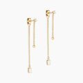 Histoire d'Or Boucles D'oreilles Pendantes Lucky Gems Or Jaune Nacre