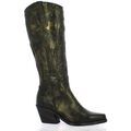 Bottes Jp/david Bottes cuir lamin&eacute; Marron
