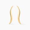 Histoire d'Or Boucles D'oreilles Pendantes Merone Vagues Or Jaune