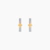 Histoire d'Or Boucles D'Oreilles Puces Or Jaune Argent Blanc