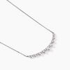Histoire d'Or Collier Pericles Or Blanc Diamant Synth&eacute;tique